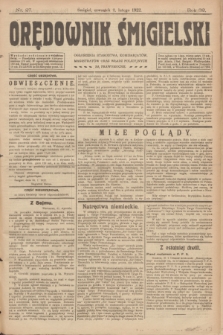 Orędownik Śmigielski. R.32, nr 27 (2 lutego 1922)