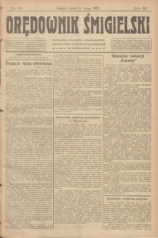 Orędownik Śmigielski. R.32, nr 28 (4 lutego 1922)