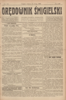 Orędownik Śmigielski. R.32, nr 35 (12 lutego 1922)
