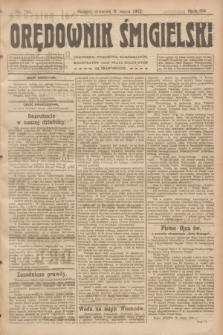Orędownik Śmigielski. R.32, nr 56 (9 marca 1922)