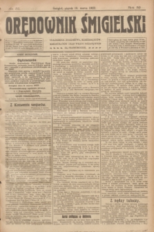 Orędownik Śmigielski. R.32, nr 57 (10 marca 1922)