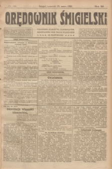 Orędownik Śmigielski. R.32, nr 68 (23 marca 1922)