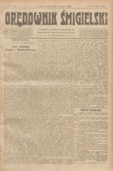 Orędownik Śmigielski. R.32, nr 83 (9 kwietnia 1922)