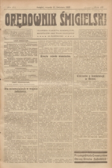 Orędownik Śmigielski. R.32, nr 84 (11 kwietnia 1922)