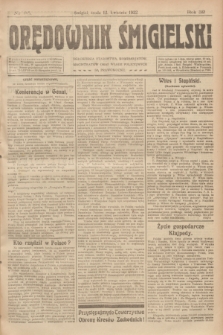 Orędownik Śmigielski. R.32, nr 85 (12 kwietnia 1922)