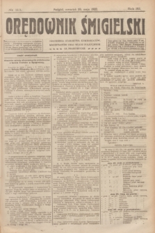 Orędownik Śmigielski. R.32, nr 113 (18 maja 1922)