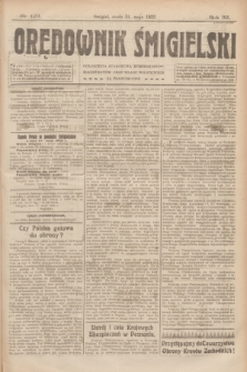 Orędownik Śmigielski. R.32, nr 123 (31 maja 1922)