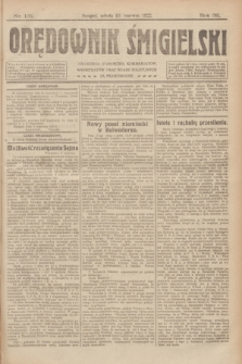 Orędownik Śmigielski. R.32, nr 131 (10 czerwca 1922)