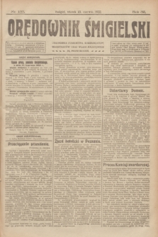 Orędownik Śmigielski. R.32, nr 133 (13 czerwca 1922)