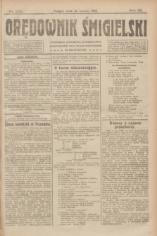 Orędownik Śmigielski. R.32, nr 134 (14 czerwca 1922)