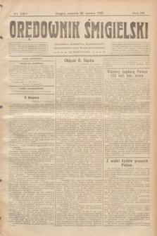 Orędownik Śmigielski. R.32, nr 140 (22 czerwca 1922)