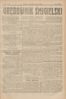 Orędownik Śmigielski. R.32, nr 145 (28 czerwca 1922)