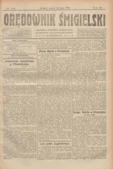 Orędownik Śmigielski. R.32, nr 161 (18 lipca 1922)