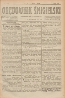 Orędownik Śmigielski. R.32, nr 162 (19 lipca 1922)