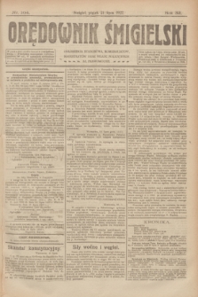 Orędownik Śmigielski. R.32, nr 164 (21 lipca 1922)