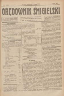 Orędownik Śmigielski. R.32, nr 169 (27 lipca 1922)