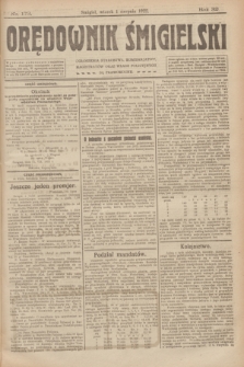 Orędownik Śmigielski. R.32, nr 173 (1 sierpnia 1922)