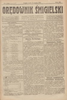Orędownik Śmigielski. R.32, nr 174 (2 sierpnia 1922)