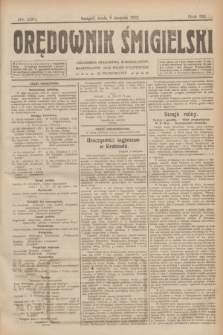 Orędownik Śmigielski. R.32, nr 180 (9 sierpnia 1922)