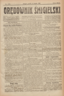 Orędownik Śmigielski. R.32, nr 182 (11 sierpnia 1922)