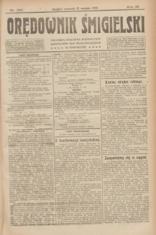 Orędownik Śmigielski. R.32, nr 186 (17 sierpnia 1922)