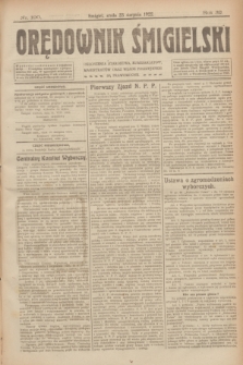 Orędownik Śmigielski. R.32, nr 190 (23 sierpnia 1922)