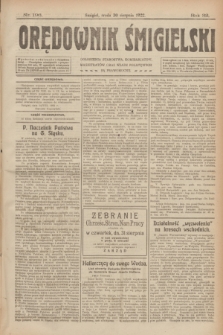 Orędownik Śmigielski. R.32, nr 196 (30 sierpnia 1922)