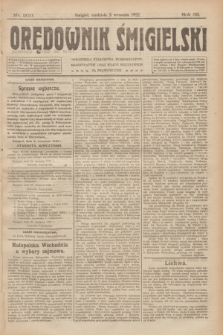 Orędownik Śmigielski. R.32, nr 200 (3 września 1922)