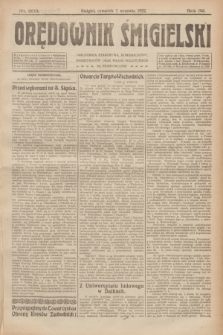 Orędownik Śmigielski. R.32, nr 203 (7 września 1922)