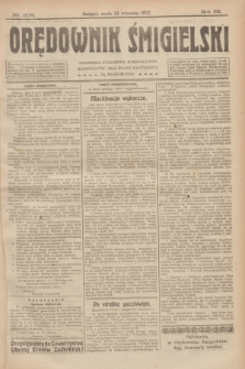Orędownik Śmigielski. R.32, nr 208 (13 września 1922)