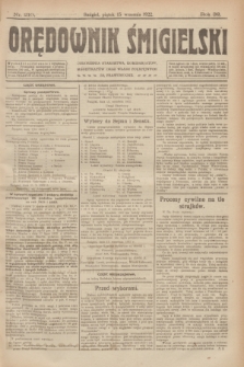Orędownik Śmigielski. R.32, nr 210 (15 września 1922)