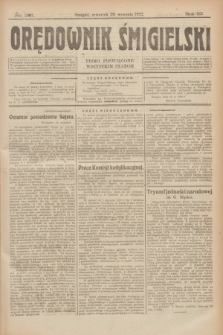 Orędownik Śmigielski : pismo poświęcone wszystkim stanom. R.32, nr 221 (28 września 1922)