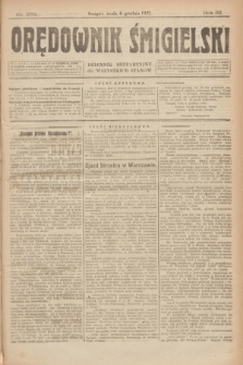 Orędownik Śmigielski : dziennik bezpartyjny dla wszystkich stanów. R.32, nr 279 (6 grudnia 1922)