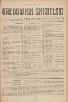 Orędownik Śmigielski : dziennik bezpartyjny dla wszystkich stanów. R.32, nr 282 (10 grudnia 1922)