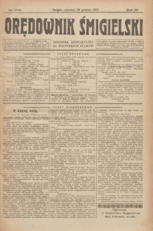 Orędownik Śmigielski : dziennik bezpartyjny dla wszystkich stanów. R.32, nr 295 (28 grudnia 1922)