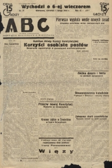 ABC : pismo codzienne : informuje wszystkich o wszystkiem. 1934, nr 31 |PDF|