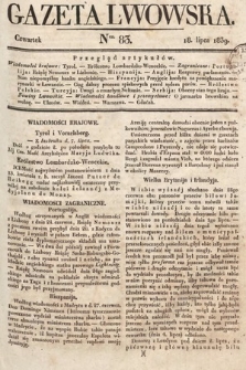 Gazeta Lwowska. 1839, nr 83