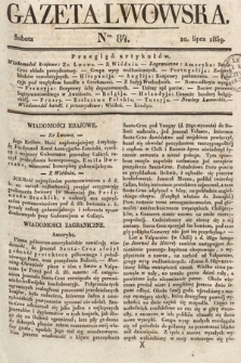 Gazeta Lwowska. 1839, nr 84
