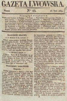 Gazeta Lwowska. 1839, nr 85