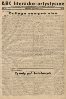 ABC Literacko-Artystyczne : stały dodatek tygodniowy. 1934, nr 11 |PDF|