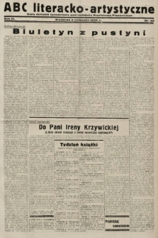 ABC Literacko-Artystyczne : stały dodatek tygodniowy. 1934, nr 46 |PDF|
