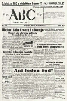 ABC : nowiny codzienne. 1938, nr 17 A |PDF|