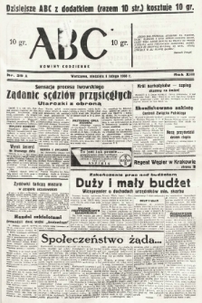 ABC : nowiny codzienne. 1938, nr 39 A |PDF|