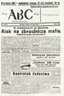 ABC : nowiny codzienne. 1938, nr 54 A |PDF|