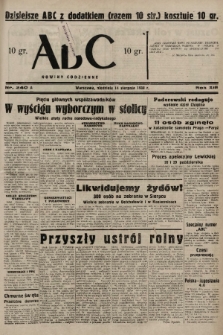 ABC : nowiny codzienne. 1938, nr 240 A |PDF|