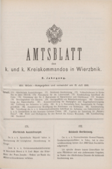 Amtsblatt des K. u. K. Kreiskommandos in Wierzbnik. Jg.2, Stück 13 (15 Juli 1916)