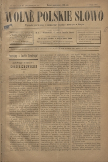 Wolne Polskie Słowo. R.9, Nº 179 (15 lutego 1895) = R.14
