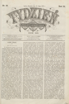 Tydzień Literacki, Artystyczny, Naukowy i Społeczny. R.3, T.3, nr 22 (28 maja 1876)