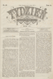 Tydzień Literacki, Artystyczny, Naukowy i Społeczny. R.4, T.4, nr 29 (25 marca 1877)