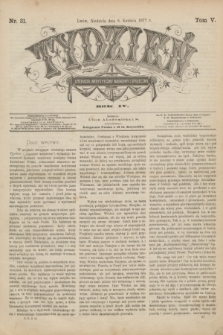 Tydzień Literacki, Artystyczny, Naukowy i Społeczny. R.4, T.5, nr 31 (8 kwietnia 1877)